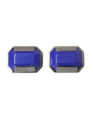 Gemelos de cristal de latón plateado de plata