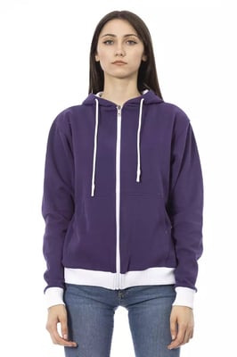 Sudadera con cremallera púrpura