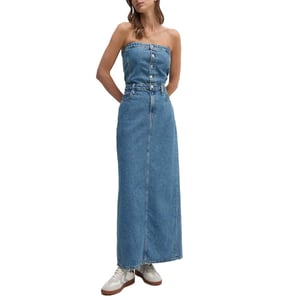 Vestido Maxi de Mezclilla sin Tirantes