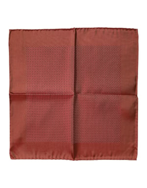 Foulard de seda naranja cuadrado para hombre