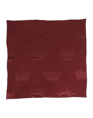 Pañuelo de Seda Burdeos Cuadrado para Hombre