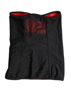 Bufanda Balaclava de Cuello Tejida de Nylon Negra