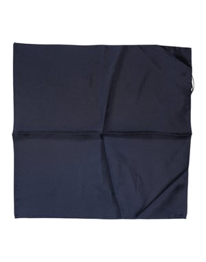 Pañuelo de Seda Cuadrado para Hombre en Azul Oscuro