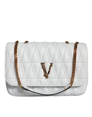 Bolso cruzado mini de napa blanca