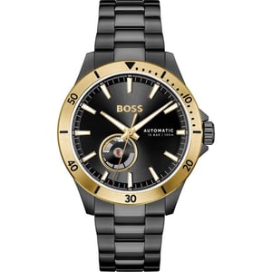 Reloj de vestir de acero inoxidable negro