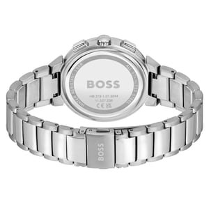 Reloj de vestir de acero inoxidable plateado