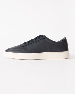 Zapatillas de Cuero Casual para Hombre en Azul Marino