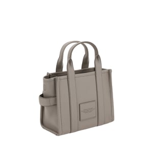 Bolso de mano de cuero de ternera gris Bos Taurus