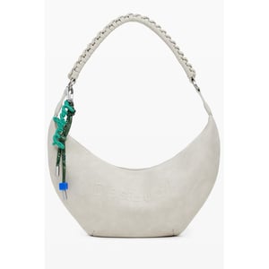 Bolso de mujer de polietileno beige Desigual