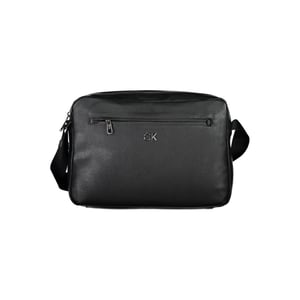 Bolso de mano de poliéster negro