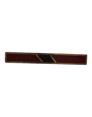 Clip de corbata de bronce dorado multicolor