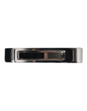 Clip de Corbata de Bronce con logo en tono plateado