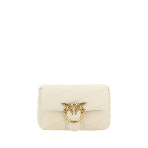 Bolso de hombro de cuero de ternera blanco Bos Taurus