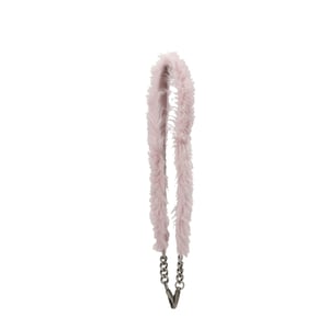 Bolso de Hombro de Piel de Mota Rosa
