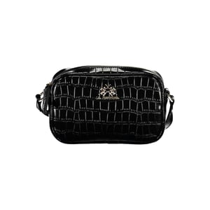 Bolso de mano de polietileno negro La Martina