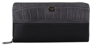 Billetera de Hombre Dolce & Gabbana de Cuero Texturizado Elegante con Cierre de Cremallera