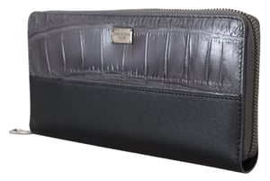 Billetera de Hombre Dolce & Gabbana de Cuero Texturizado Elegante con Cierre de Cremallera