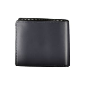 Cartera de Cuero Azul Tommy Hilfiger