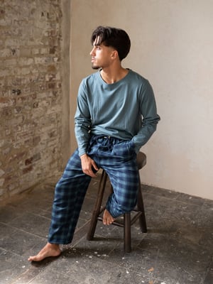 Phil & Co. Berlin Hombres Pijama Flanell