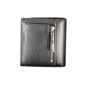 Billetera de poliéster negra Calvin Klein
