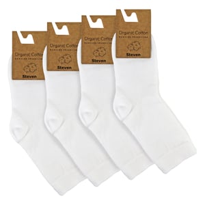 4 Pares de Calcetines Sensitivos de Algodón Orgánico para Niños - Calcetines Sin Costuras para Niños y Niñas