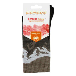 Calcetines de Merino para Hombres y Mujeres - Crew de Rendimiento Ligero | Calcetines de Senderismo