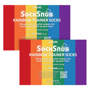 Paquete de 6 Calcetines de Algodón a Rayas Coloridos para Hombres y Mujeres