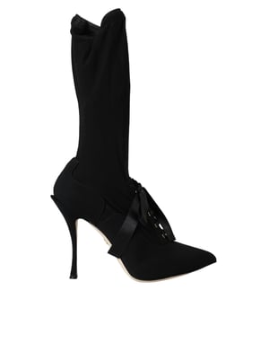 Botas de calcetín con cordones negras Dolce Gabbana