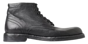 Botas de cuero con cordones