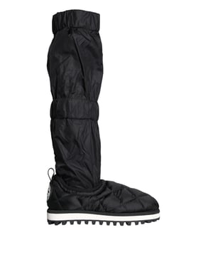 Botas de Nylon Acolchadas Modelo Negro