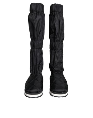 Botas de Nylon Acolchadas Modelo Negro