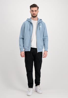 Basic Small Logo Zip Hoodie