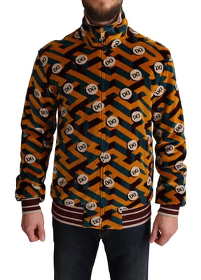 Chaqueta de pista con estampado geométrico