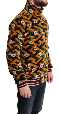 Chaqueta de pista con estampado geométrico
