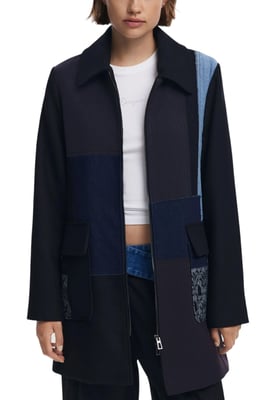 Chaqueta de Mezclilla Patchwork