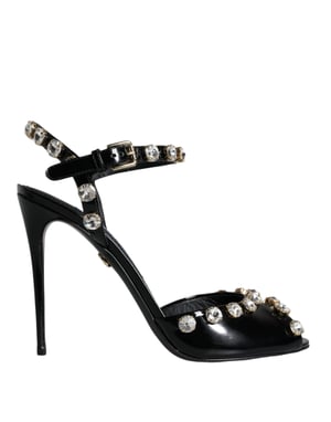 Sandalias de tacón alto con embellishments de cristal