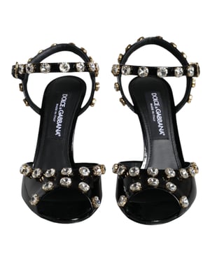 Sandalias de tacón alto con embellishments de cristal