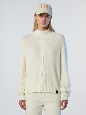 Suéter de cuello alto North Sails con trenzado maxi