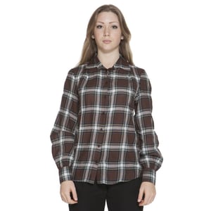 Blusa de Manga Larga de Cuadros