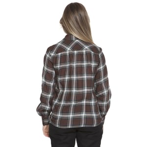 Blusa de Manga Larga de Cuadros