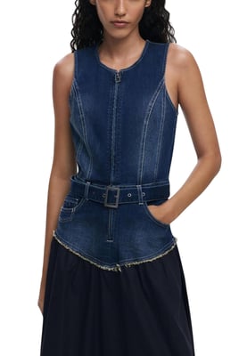 Vestido midi de mezclilla