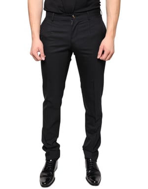 Pantalones Clásicos Ajuste Regular Negros
