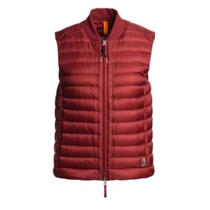 Chaleco de plumas Parajumpers Rosanna en Rojo Carmín Oscuro