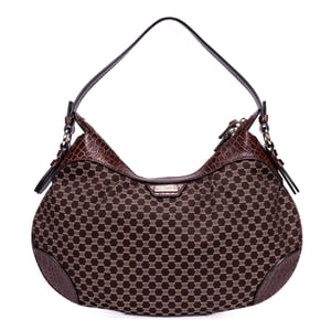 Celine Vintage Blason Hobo  en Brown Cuero de ternero