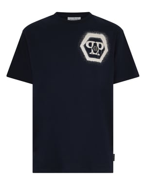 Round Neck T-Shirt Spray Hexagon