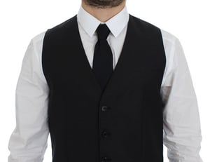 Chaleco de corte clásico con cuello en V