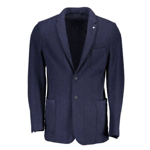 Blazer de Lana Clásico con Solapa en Pico
