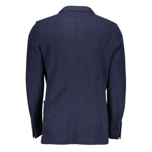 Blazer de Lana Clásico con Solapa en Pico