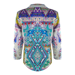 Chaqueta Boyfriend Multicolor Popoloca De Inoa Fashion