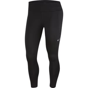 Mallas Nike Fast Crop Running 7/8 De Longitud Media Negras